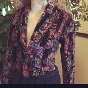 Beautiful Print Women's Jacket sz med